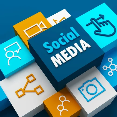 Social Media Marketing 3D Illustration
